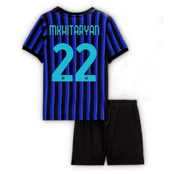 Billige Fotballdrakt Inter Milan Henrikh Mkhitaryan #22 Replika Hjemmedraktsett Barn 2025-26 Kortermet (med bukser)